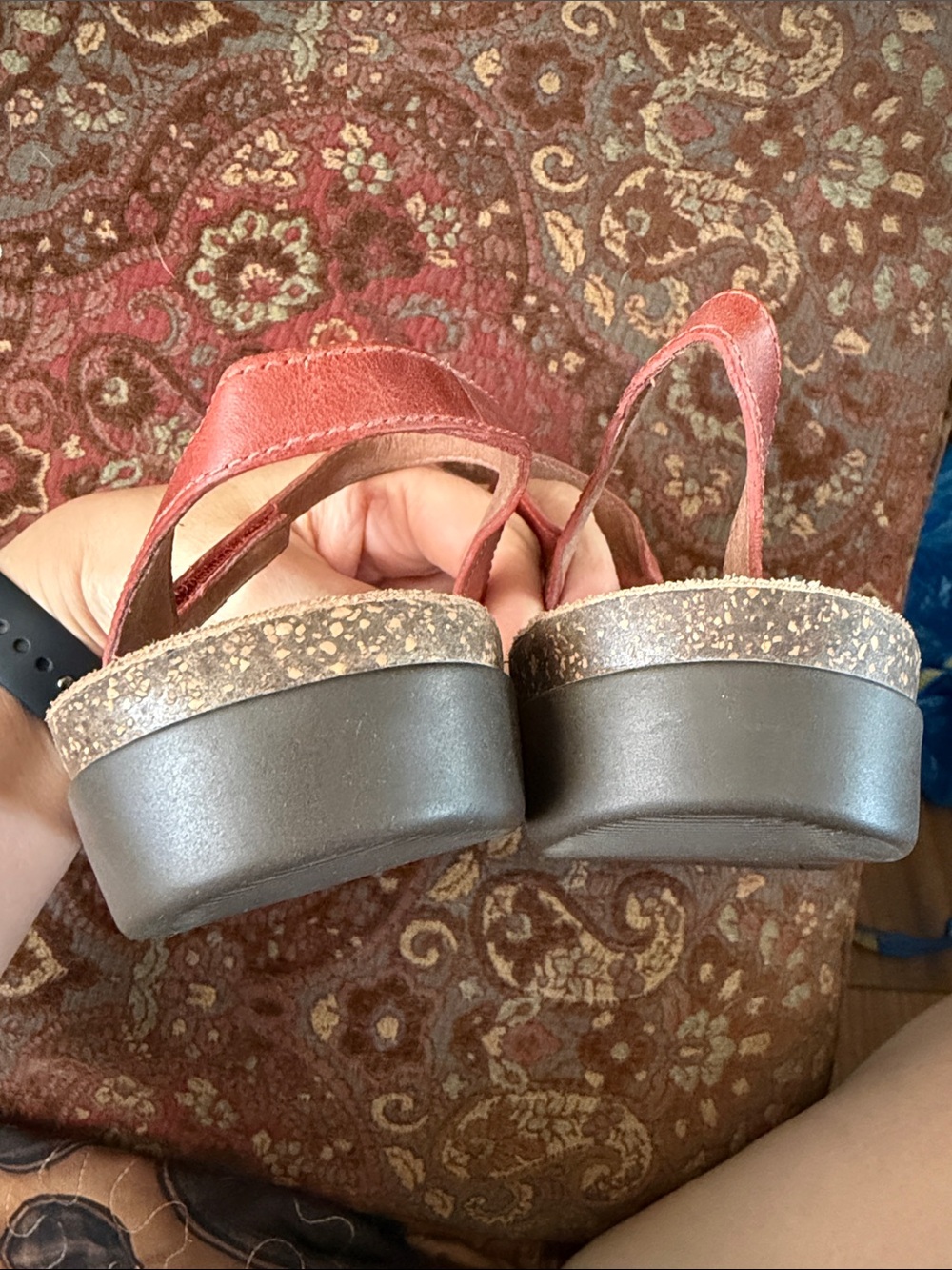 Dansko Rebekah coral leather waxy burnished sandals size EU 39 EUC - Picture 4 of 9